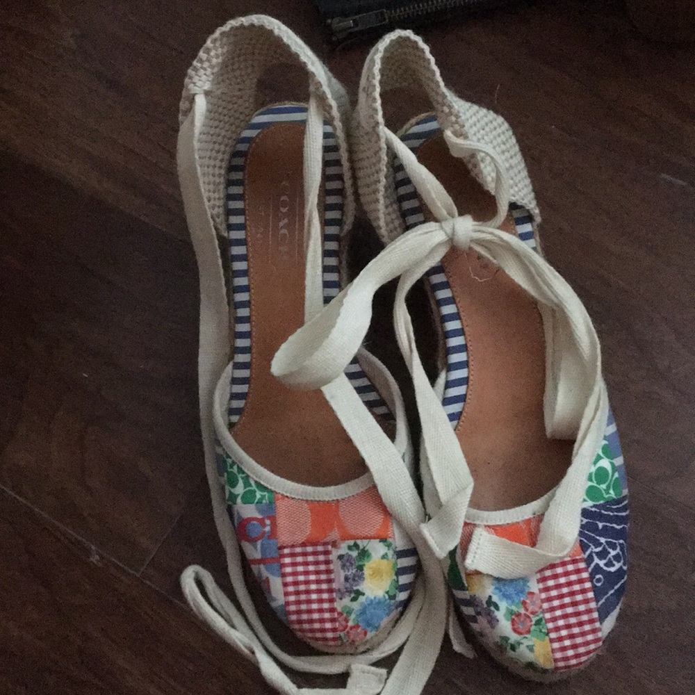 Coach espadrille wedges